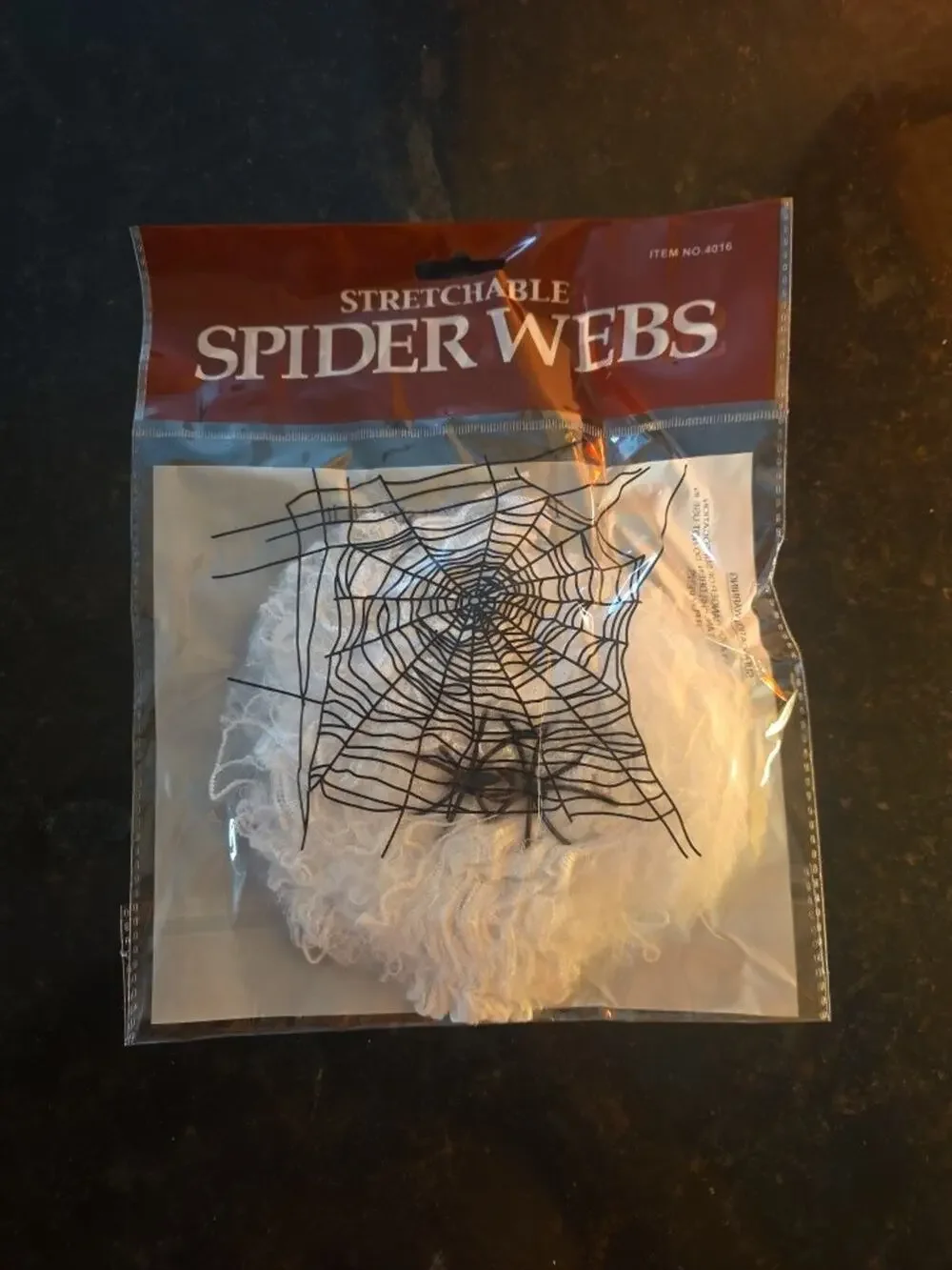 pack of 3 Halloween Spider Web Decoration Stretchy Cobweb with Fake Spiders
